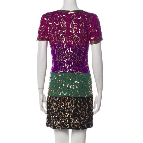 Vintage Shift Dress with Sequin Embellishments - Picture 1 of 3
